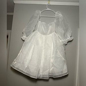 Selkie Ivory Puff Dress